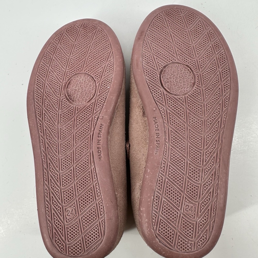 Elephantito Suede Leather Mary Jane Scalloped Edge Pink Girls Size 7 US 24 EU - Picture 12 of 12